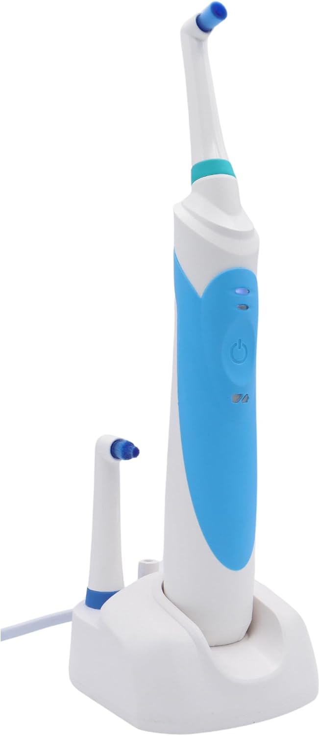 Professional Rotary Toothbrush with Dock Charger, 2 Brush Heads Included and 1 Year Warranty